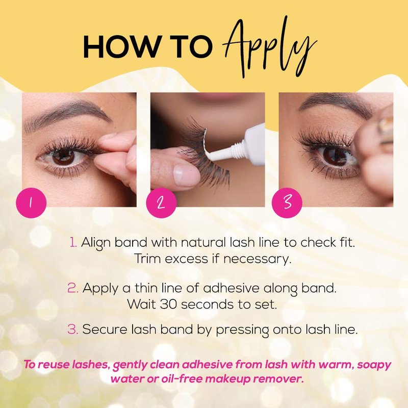 Andrea False Lashes | Style 21 Brown - Natural Look, Lightweight & Comfortable, 4 Pairs