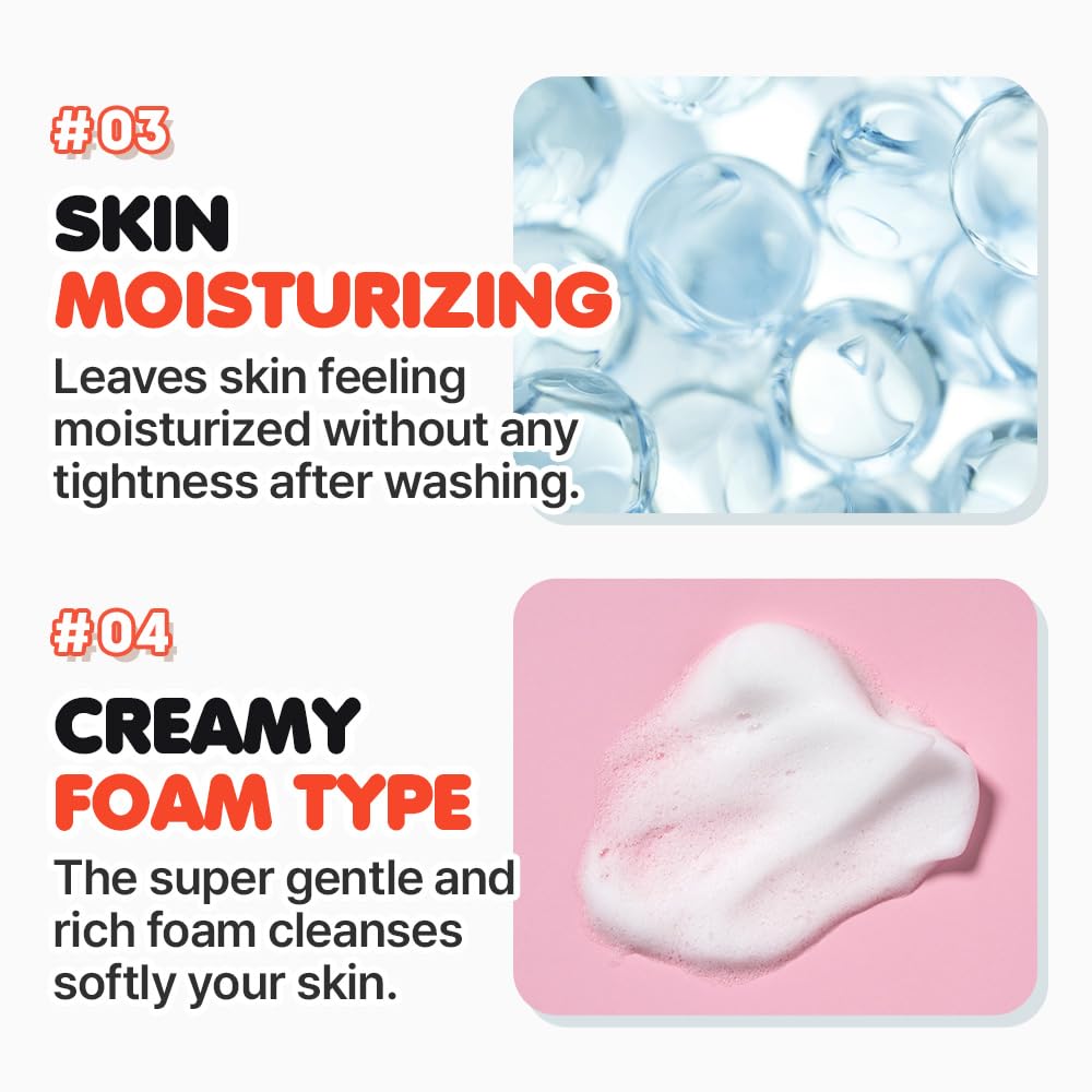 EUNYUL Daily Care Rice Foam Cleanser 5.07 fl. oz. / 150ml Korean Skincare Face Wash with Rice water