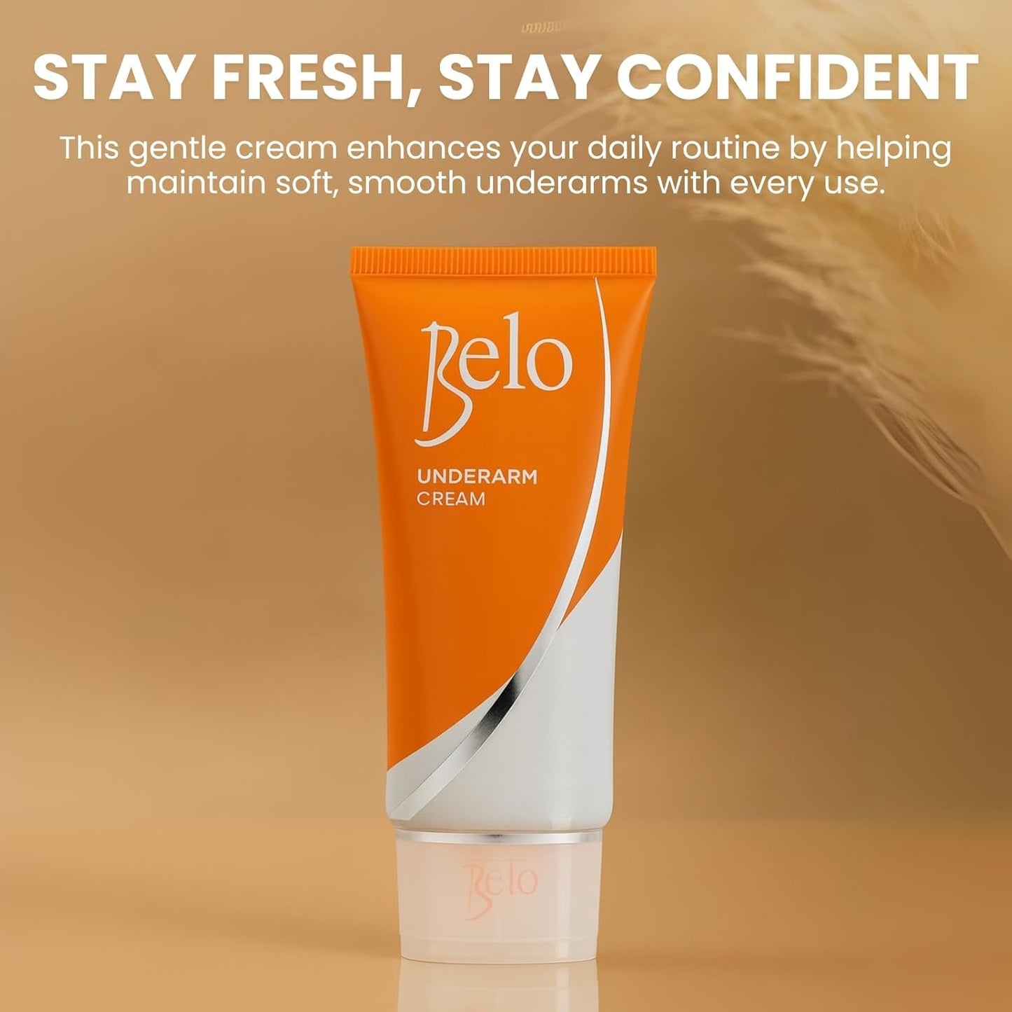 Underarm Cream - Gentle Daily Care for Smoother Skin | Non-Sticky, Fast-Absorbing Formula, 40g x 4 Tubes