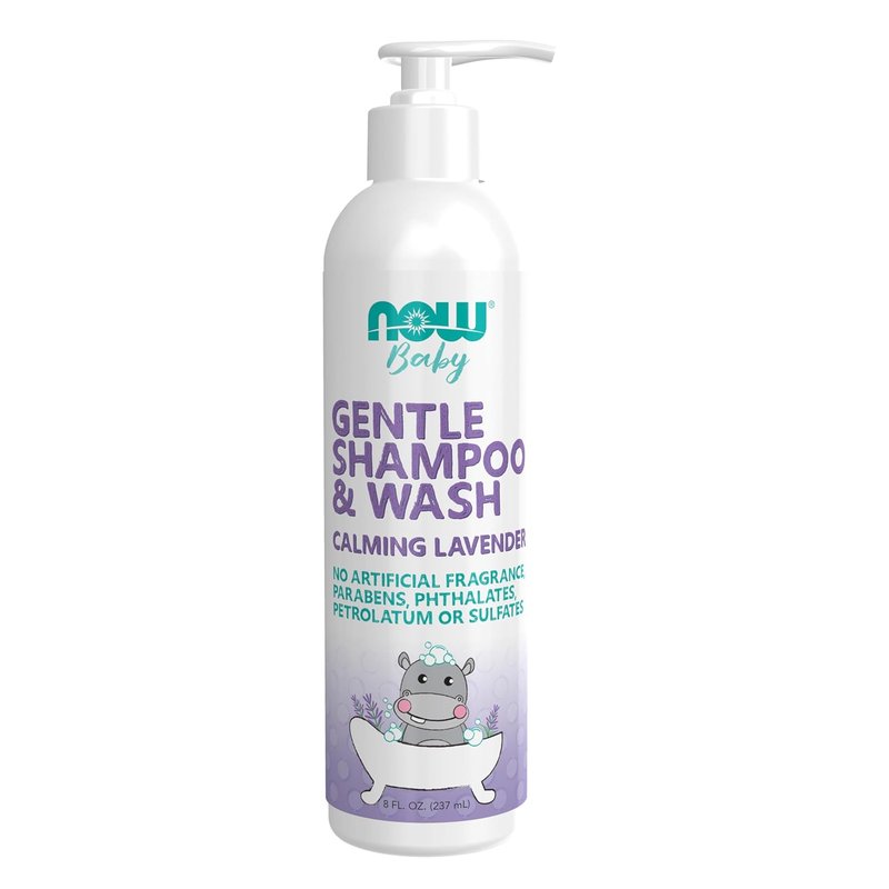 Gentle Lavender Baby Shampoo & Wash - Paraben Free, 8 Fl Oz | Calming Formula