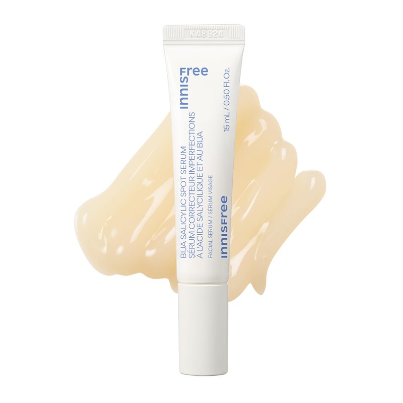 innisfree Bija Spot Serum with Salicylic Acid & Castor Oil, Korean Treatment for Acne, Pore Care, Smooth Skin
