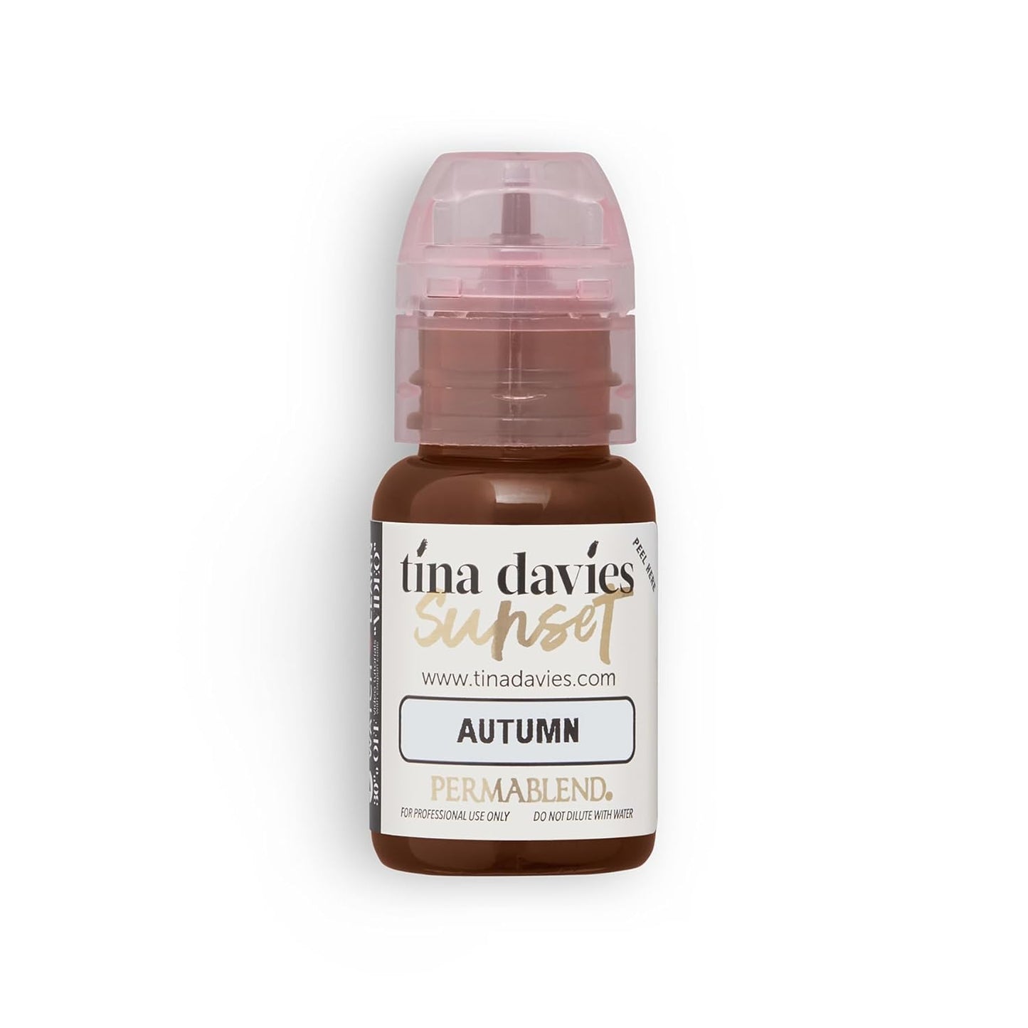 Tina Davies Professional Autumn Pigment - Permanent Eyebrow Makeup for True Tone - 1/2 oz