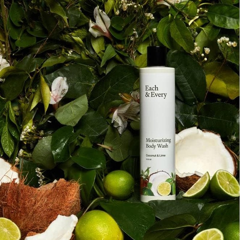 Sensitive Skin Body Wash - Coconut & Lime - All Natural Moisturizing Shower Gel | 10 Fl Oz