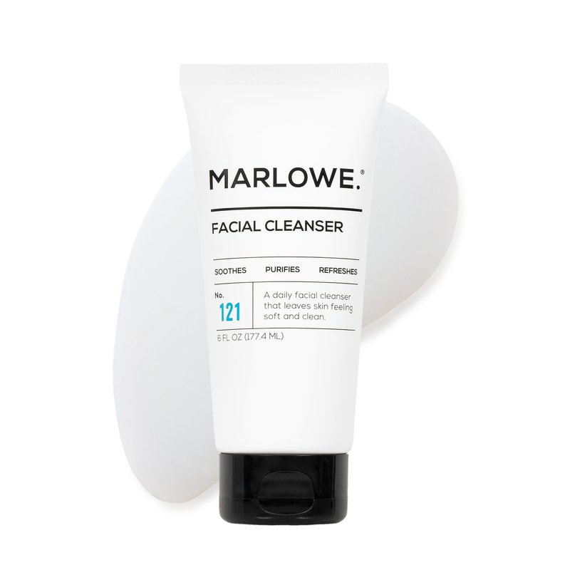 MARLOWE. Facial Cleanser, 6 oz, Purifying, Refreshing Daily Mens Face Wash, Removes Dirt, Oil & Impurities, Clean, Vegan Formula with Natural Extracts & Antioxidants, Original Fresh Sage & Fir Scent