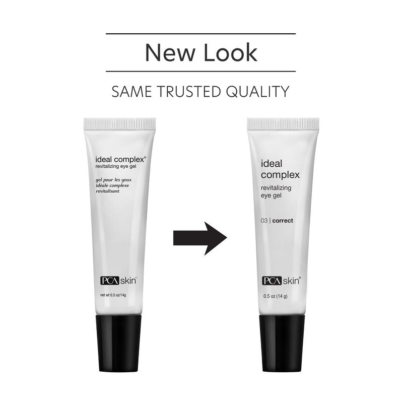 PCA SKIN Eye Serum, Ideal Complex Revitalizing Eye Gel, Upper and Under Eye Serum for Wrinkles, Puffy Eyes, Dark Circles, Fine Lines, Discoloration, and Sagging Eyelids, Light and Silky, 0.5 oz Tube