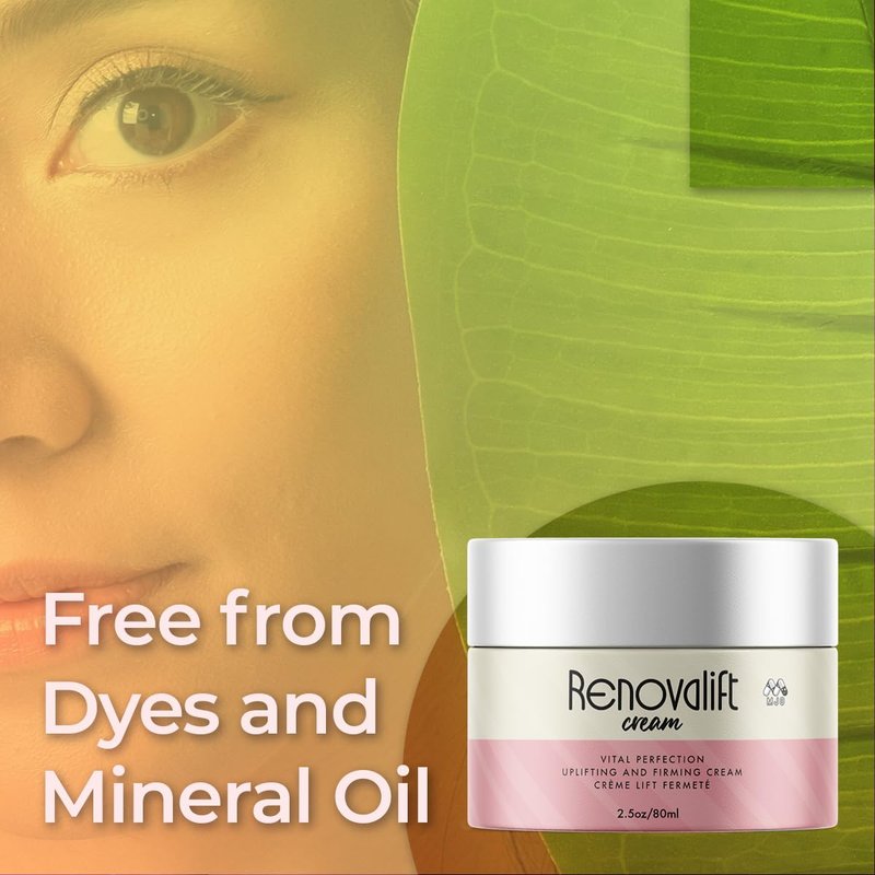 Renovalift Face Cream, Renovalift Skin Cream with All Natural Ingredients, Advanced Facial Moisturizer For Face and Neck, Premium Uplifting & Firming Crème for Women Supporting Healthy Skin (2.5 oz.)