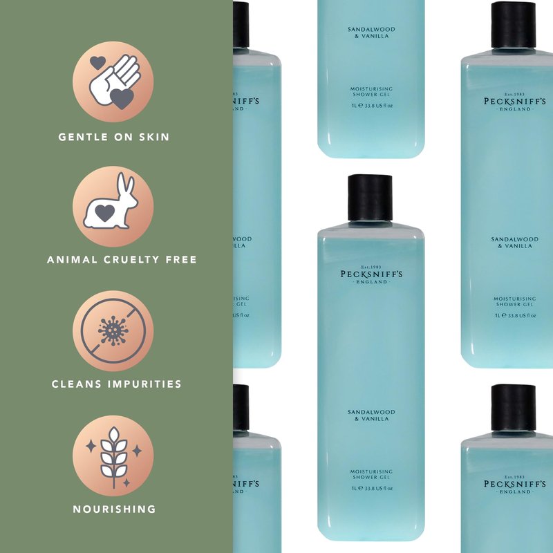 Pecksniff's 1L Shower Gel (CORE) Sandalwood Vanilla