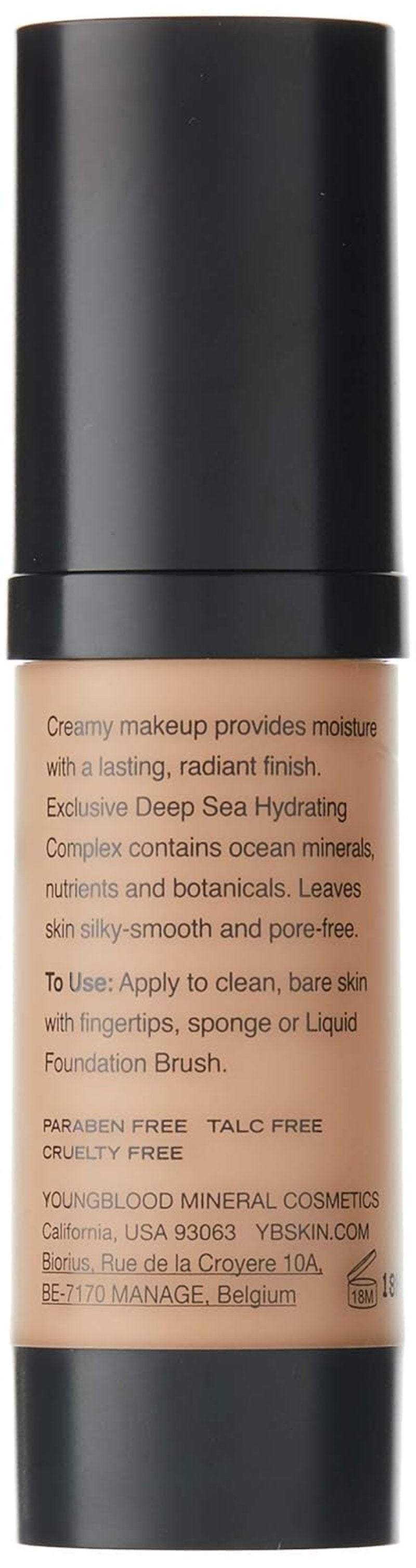 Liquid Mineral Foundation for Dry Skin - Dewy Full Coverage Makeup | Lightweight Tinted Glow in Capri | Vegan & Cruelty-Free