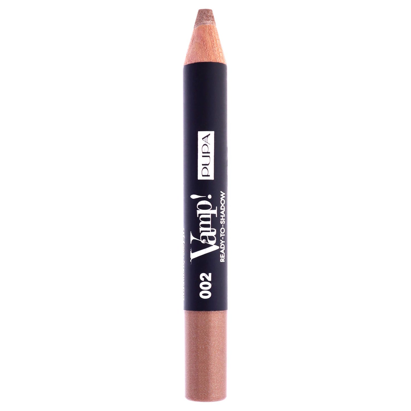 Pupa Milano Vamp! Ready To Shadow - Eyeshadow Maxi Pencil - Quick Application - Instant Blendability - Velvety Texture with a Powder Feel - 002 Luminous Taupe - 0.04 Oz