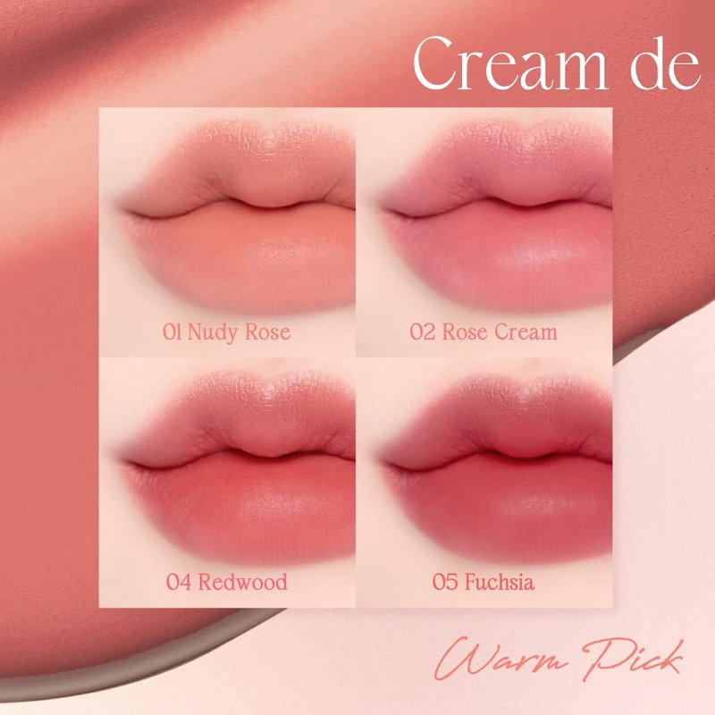 dasique Cream De Rose Tint (13 Mauve Taupe) | AMAZON US ONLY | Velvet Cream Matte Lip Stain, Infused with Rose Water | Vegan