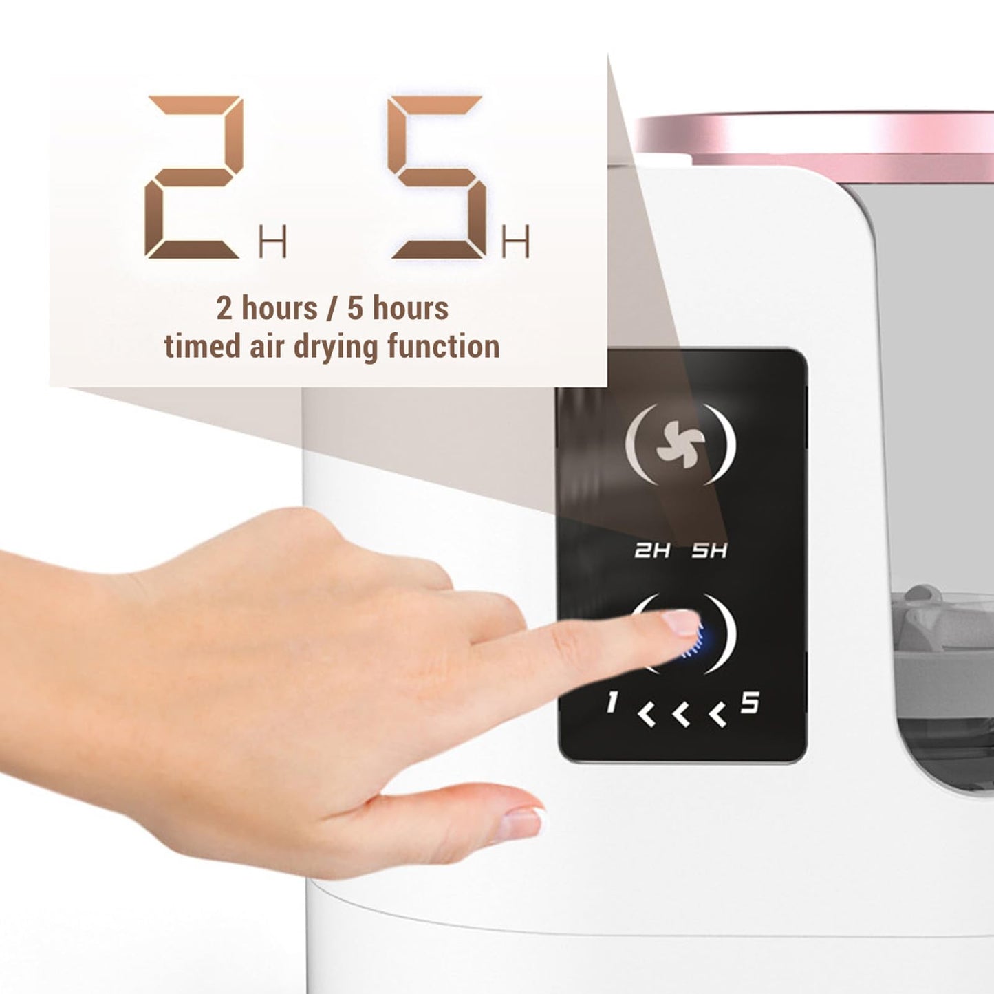 Electric Makeup Brush Cleaner, 850RPM USB Detachable Makeup Brush Cleaning Machine, 2H 5H Timer Automatic Makeup Brush Cleaner Dryer Machine, for Beauty Makeup Brush Set