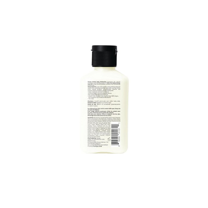 Hempz Minis - Hydrating Body & Hand Lotion Travel Size 2.25 Oz | 4-Pack Moisturizer for Women with Free Bag