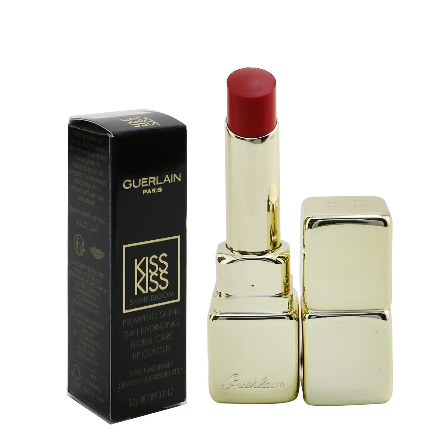 KissKiss Shine Bloom Lipstick by Guerlain 709 - Petal Red