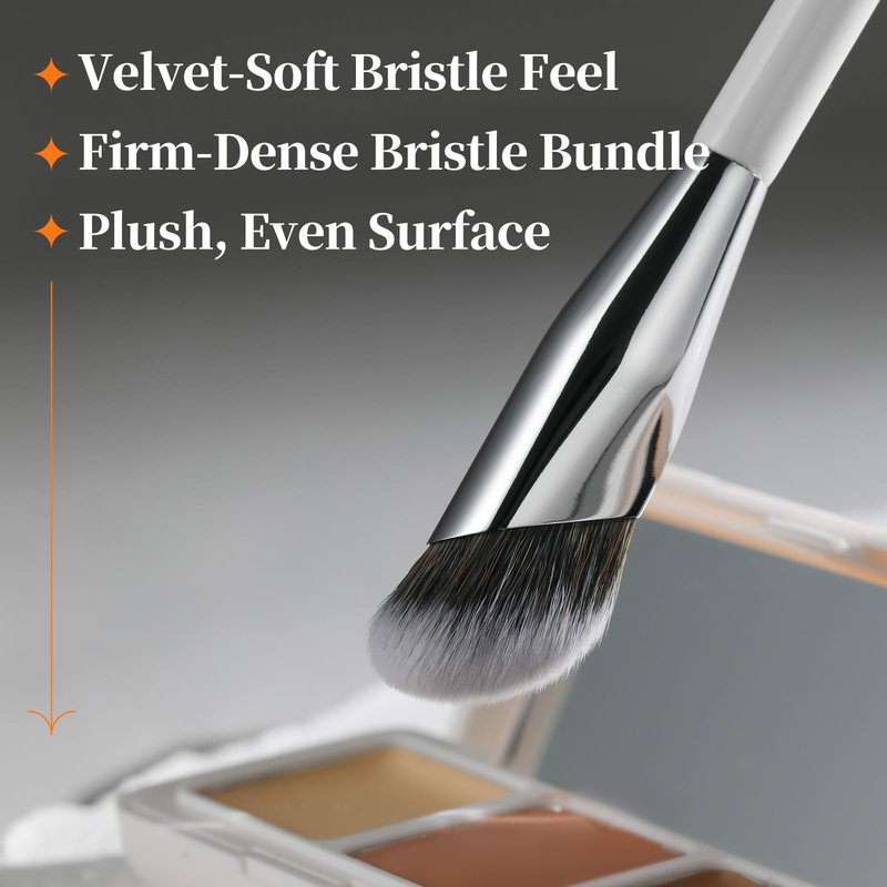Albeaut Concealer Brush, Angled Under Eye Makeup Small Foundation Precision Face Blending Brush (193 concealer brush), 1pc