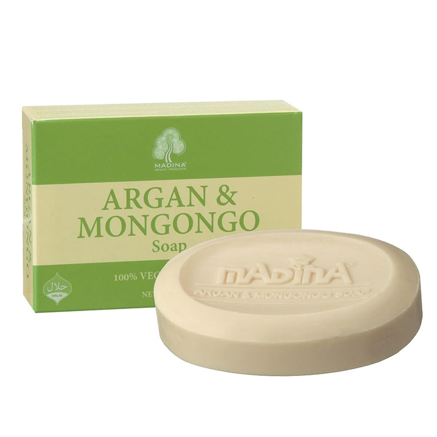 Madina Argan & Mongongo Soap Bar – Hydrating, Deep Moisturizing, Antioxidant, Natural Oils, Gentle Cleanser for Face & Body, For Dry & Sensitive Skin, 6 Pack (3.5 oz Each)