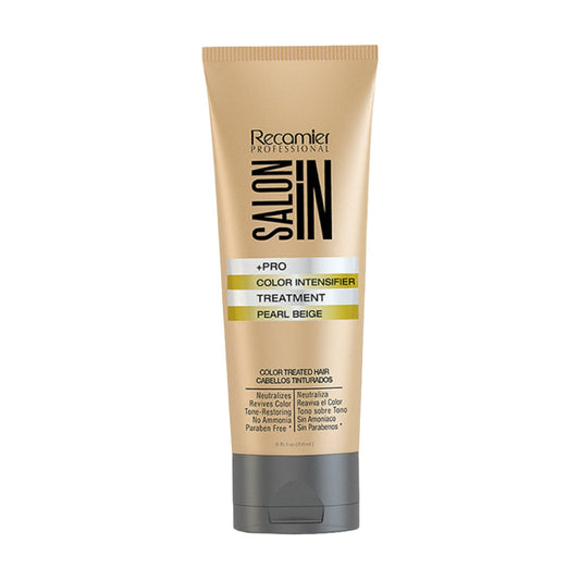 Salon In by Recamier | Pearl Beige Color Intensifier Treatment | Hair Mask For Blonde & Light Hair | 8.45 fl oz / 250 ml