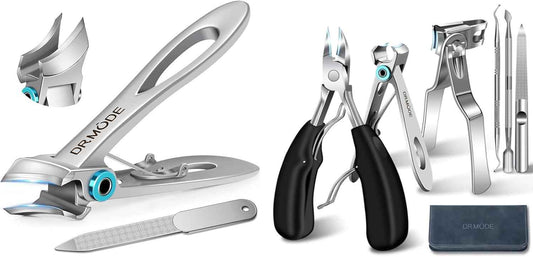 Professional Toenail Clippers for Seniors | Wide Jaw, Curved Design for Thick & Ingrown Nails