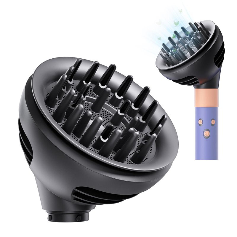 Upgrated Diffuser Nozzle 2 in 1 for Dyson Supersonic Hair Dryer, Wave + Curl Diffuser for HD01 HD02 HD03 HD04 HD08 HD15 HD16, Attachemnt Tools Accessaries Parts No 973924-01