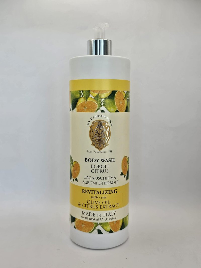La Agrumi Di Boboli Florentina Revitalizing Citrus Body Wash with Olive Oil, Made in Italy, 33.8 fl oz