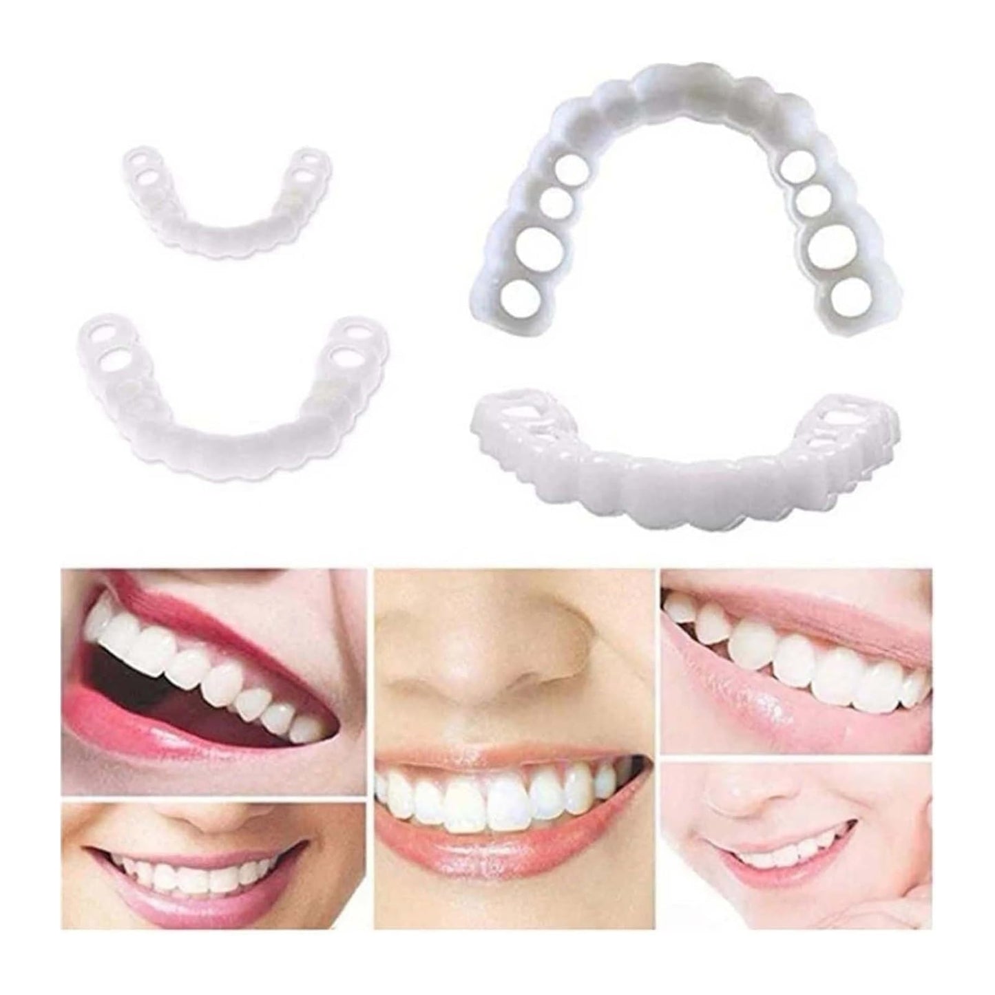 2 Pairs, Temporarily Restore Confident Smiling, Adjustable for Men and Women, Top and Bottom (1)