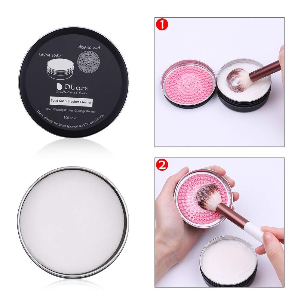 DUcare Makeup Brushes with Makeup Brush Solid Soap Cleanser