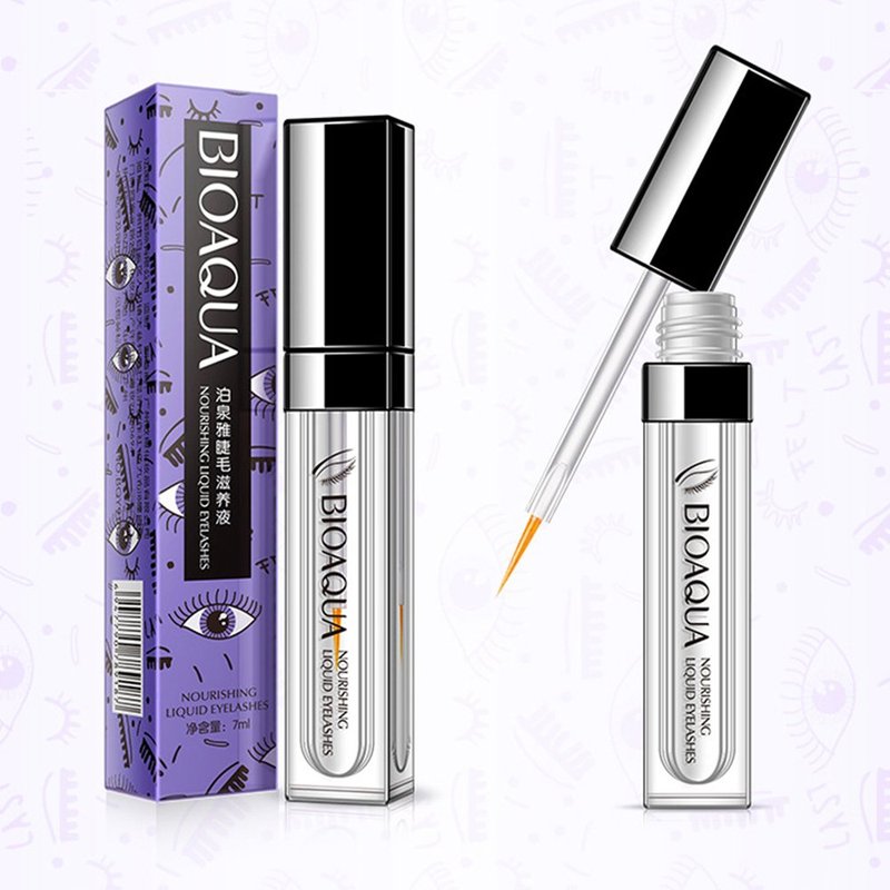 BIOAQUA Eyebrow Growth Serum Eyelashes Hairline Beard Lengthening Liquid Soft Brush Thickness Nourishing Elastic Moisturizing Natural Plant Extracts