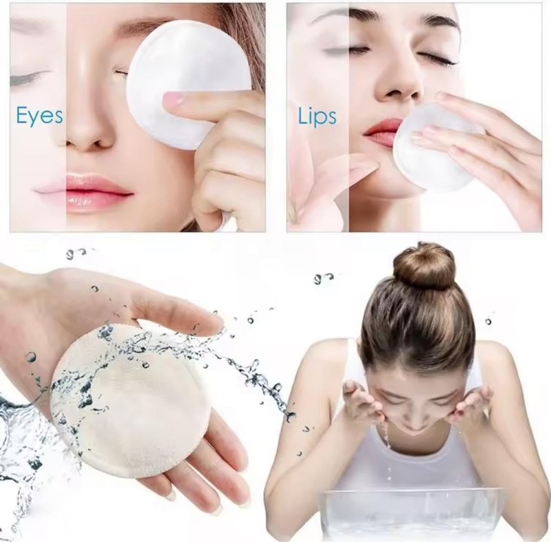 20 Packs Organic Reusable Makeup Remover Pads, Washable Bamboo Cotton Rounds for All Skin Types with Cotton Laundry Bag