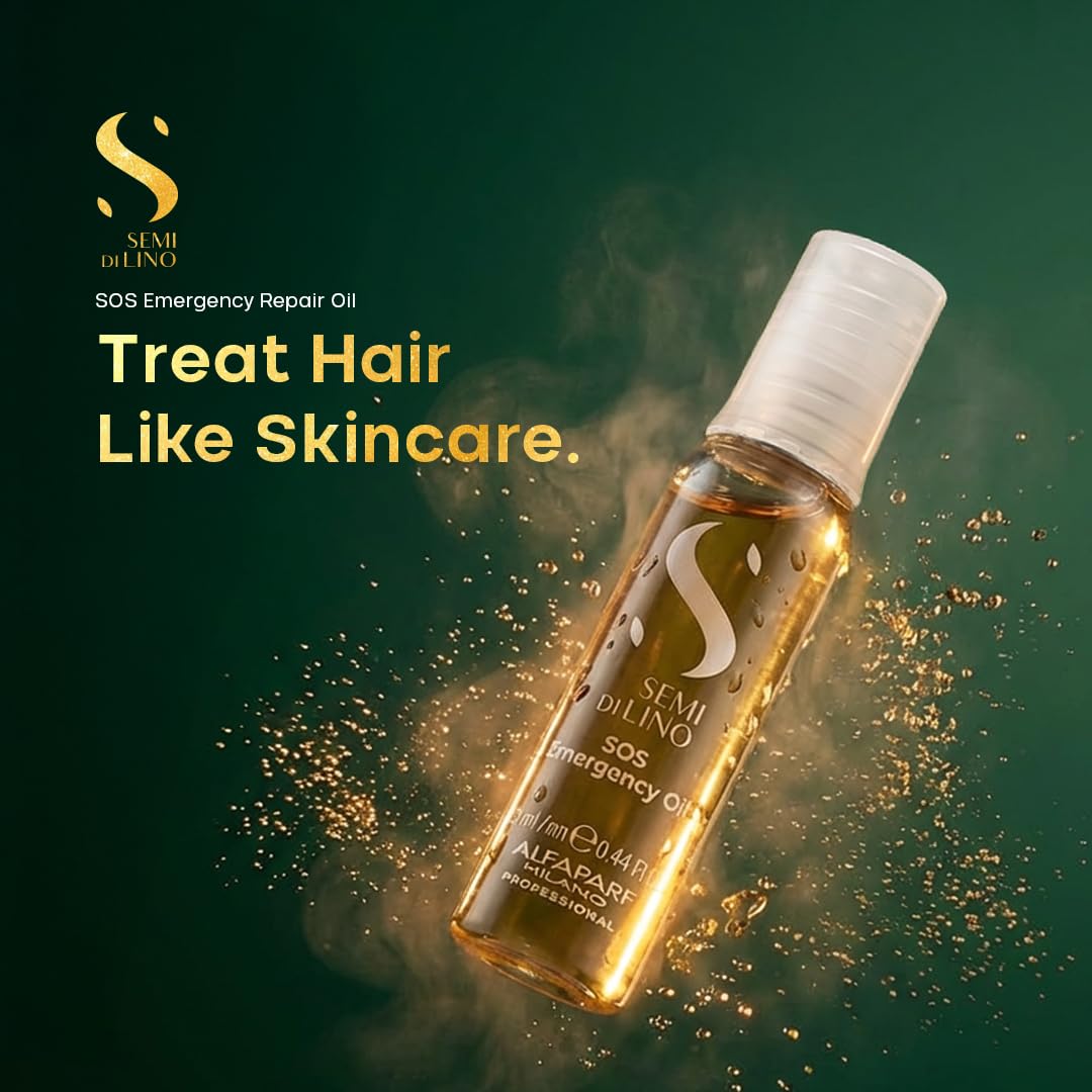 Alfaparf Milano Semi di Lino SOS Emergency Hair Oil - Heat Protectant