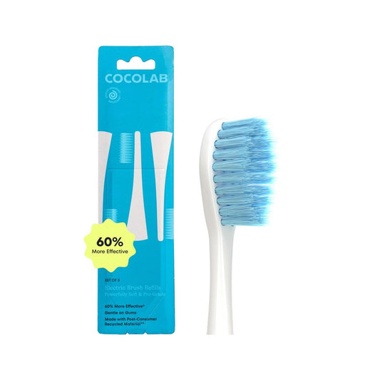 Electric Toothbrush Replacement Brush Heads by Cocolab, Compatible with Sonicare, Ultra Soft Bristles, Oral Care for Sensitive Gums, 1 Year Supply, 3 Pack Refills