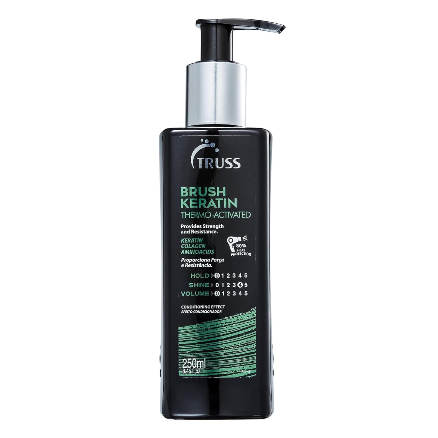 Truss Brush Keratin Treatment - Thermo-Activated Formula for Smooth Hair | 8.45 Ounce