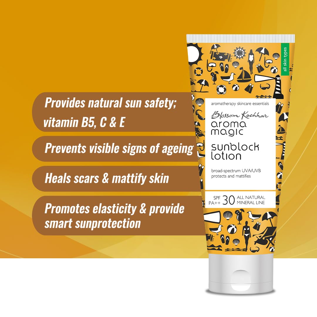 Aroma Magic SPF 30 Sunscreen Lotion - Broad Spectrum UVA/UVB Protection | Non-Nano Zinc Oxide | 3.38 Fl Oz