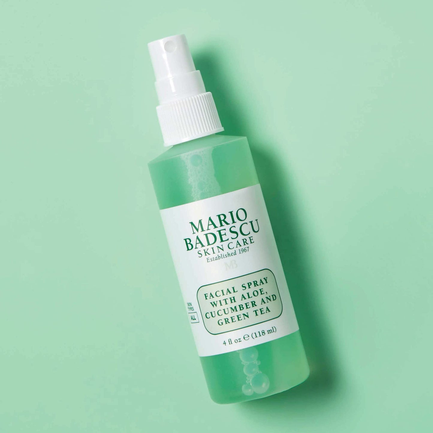 Mario Badescu Facial Spray with Aloe, Cucumber and Green Tea for All Skin Types | Face Mist that Hydrates & Invigorates | 4 FL OZ & 2 FL OZ Combo