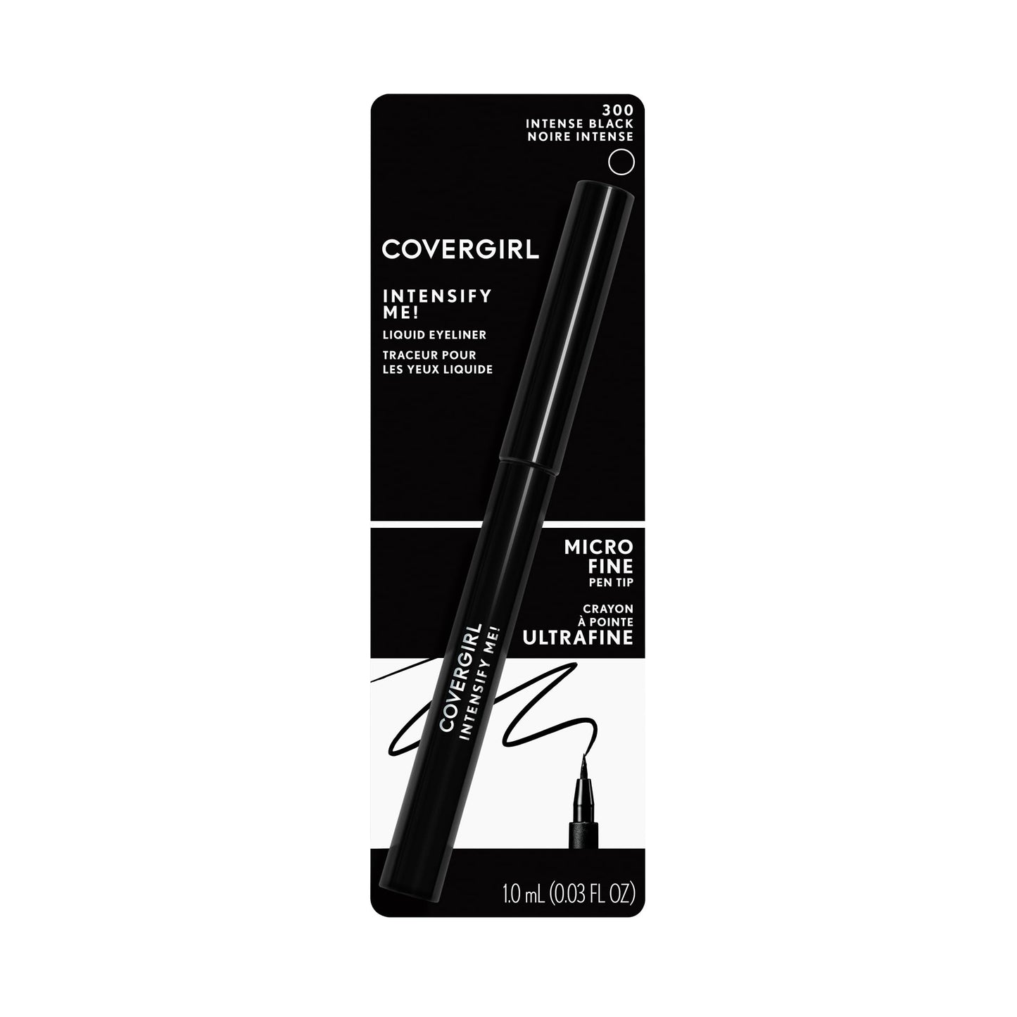 COVERGIRL Intensify Me Liquid Eyeliner Intense Black 300, .03 oz