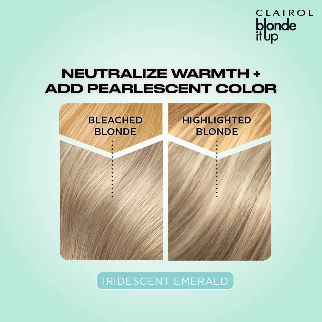 Blonde It Up Crystal Glow Toners Demi-Permanent Hair Dye, Pearlescent Hair Color with Crystal Finish Treatment