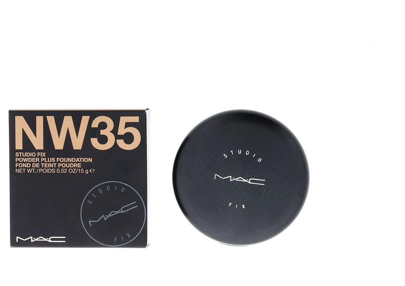 MAC Studio Fix Powder Foundation - Full Coverage, Lightweight - NW35, 15g (0.52 Fl Oz)