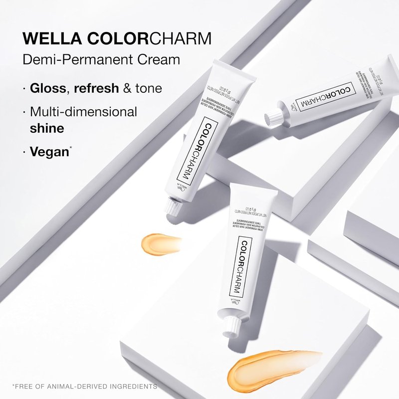 COLORCHARM Demi Permanent Hair Color 5WG Lightest Warm Gold Brown Gloss, Refresh & Tone 2 Fl Oz