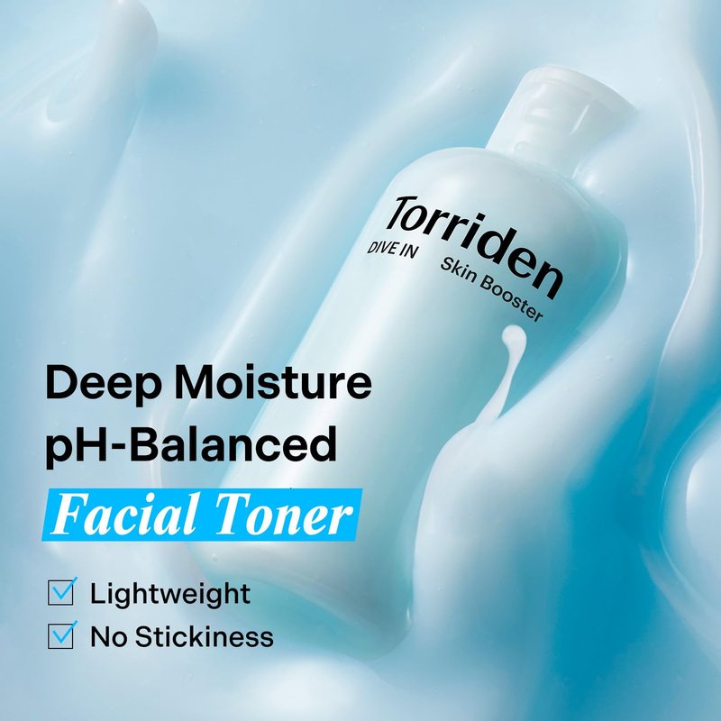 Torriden DIVE IN Skin Booster 200ml (6.76 fl. oz.) | Deep Nourishing Facial Toner for Dry, Sensitive Skin | Hyaluronic Acid, Panthenol, Ceramide