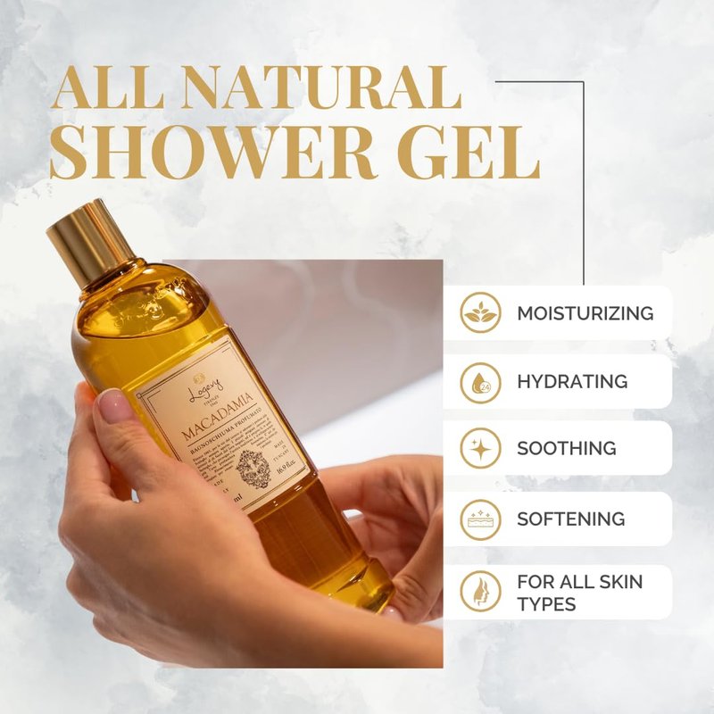Logevy Pepe Nero Shower Gel – Indulgent Black Pepper Aroma Made from the Best Skin-Friendly Ingredients, Rich in Nutritional Properties for Rejuvenating, Hydrating, and Soothing Action – 500ml