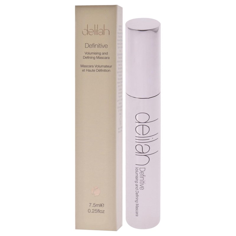 delilah - Definitive Volumising And Defining Mascara - Carbon - Unique Y-Shaped Brush - Strengthening, Lengthening Black Mascara For Soft Eye Lashes - Vegan - Cruelty free - 7.5 ml / 0.25 Oz