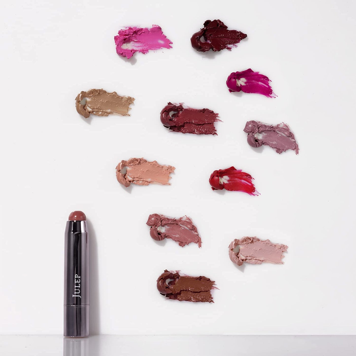 Julep Eyeshadow 101 Crème to Powder Waterproof Eyeshadow Stick, Ginger & It's Balm Lip Balm Crayon, Full-Coverage Lipstick & Lip Moisturizer with Semi Gloss Finish, Dusty Orchid Shimmer