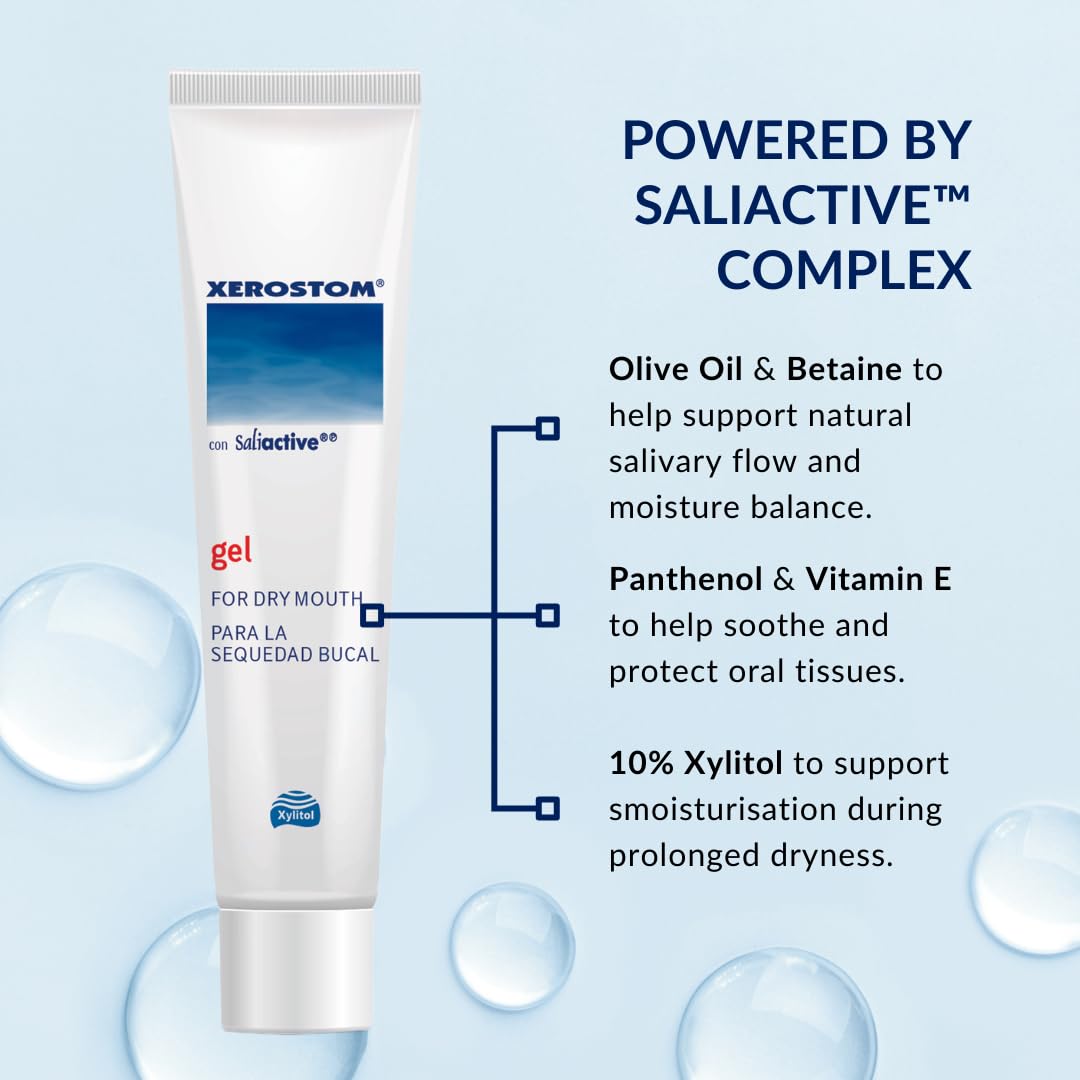 Saliactive Gel for Dry Mouth Relief - 25ml Moisturizing Formula