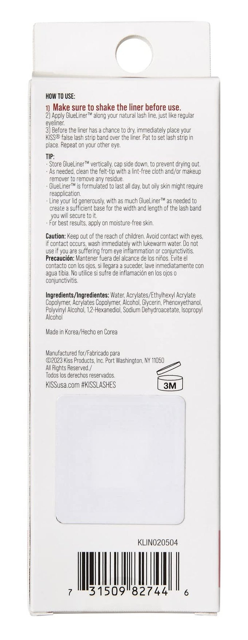Kiss Lash Glue Liner Clear 0.02 Ounce (Pack of 3)