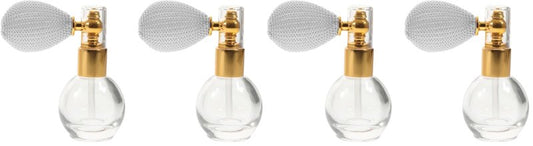 Travel Spray Bottle 2pcs Spray Perfume Bottle Vintage Refillable Empty Bottle Fine Water Mister for Beauty Highlighter Shimmer Cosmetic Random Color Travel Perfume (Pack of 2)