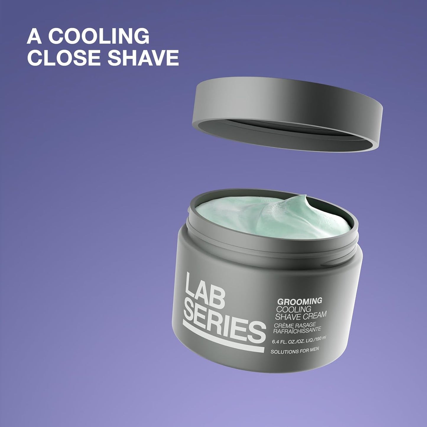 Lab Series Cooling Shaving Cream for Men | Hydrating Menthol & Shea Butter Formula - Protects Skin from Irritation
