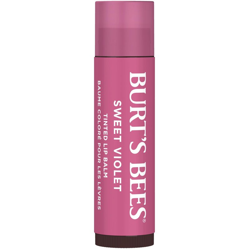 Burt's Bees 100% Natural Tinted Lip Balm, Sweet Violet, 0.15 Oz, Pack of 2