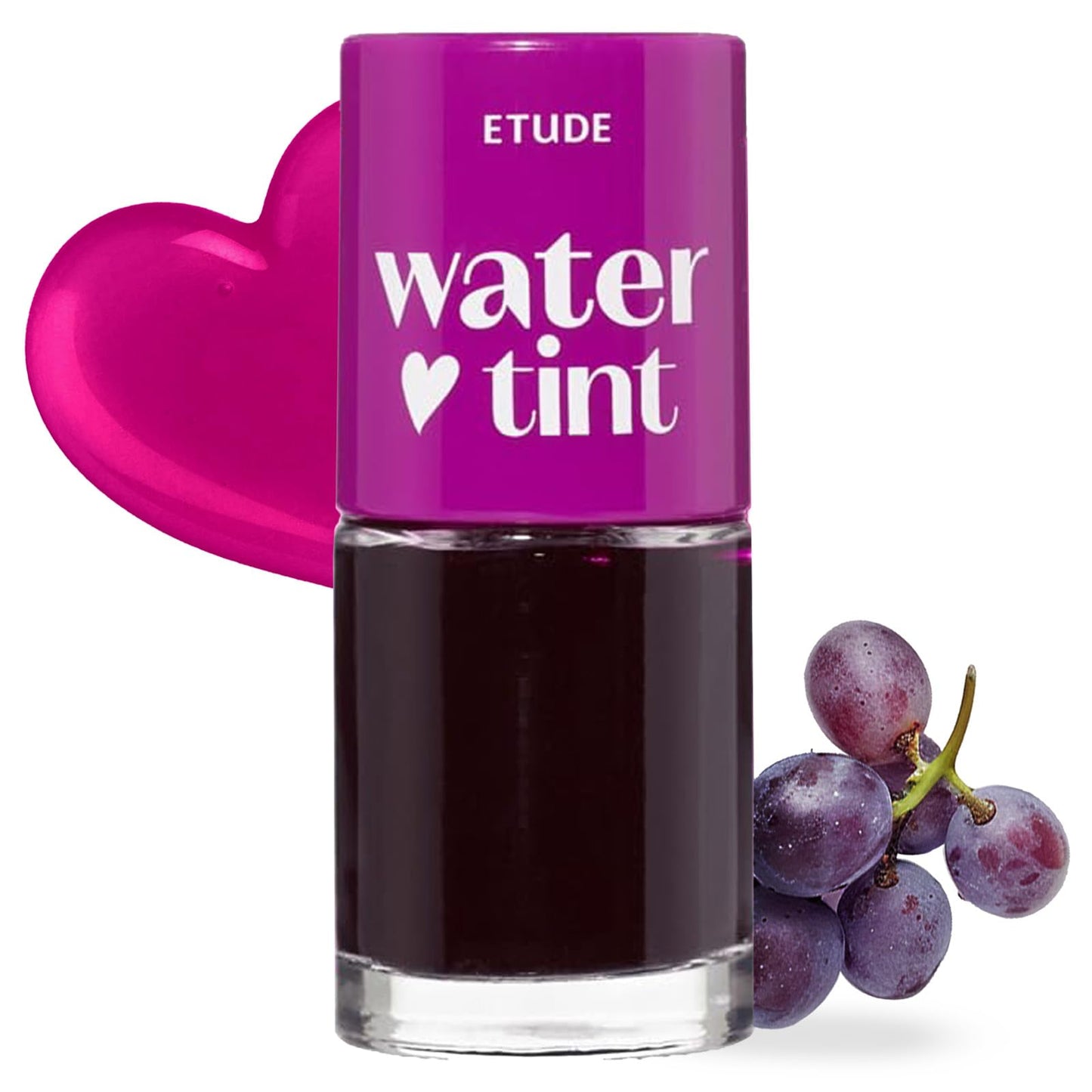 ETUDE Dear Darling Water Tint – Grape Ade | Korean Lip Stain & Lip Tint for Hydrated Pink Lips, Smudge-Proof Long-Lasting Lip & Cheek Makeup | K-Beauty Gift, Stocking Stuffers
