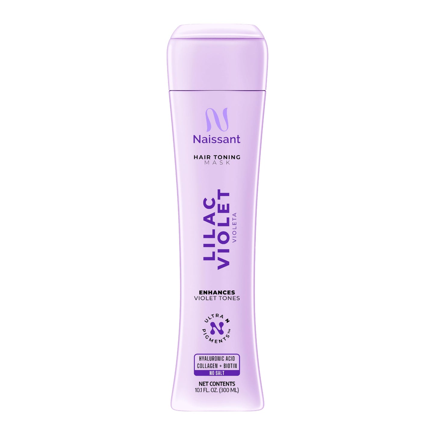 naissant Lilac Violet Hair Toning Mask | Ultra High-Purity Pigments | Color Depositing Violet Tone | Hyaluronic Acid, Collagen & Biotin | Paraben, Ammonia & Sulfate Free | 10.1 Fl. Oz