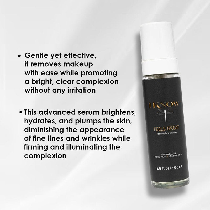 Foaming Face Cleanser - Gentle Deep Cleansing Hydrating Facial Wash | Refreshing Skin Care (6.76 OZ)