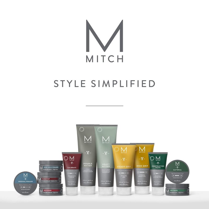 Mitch Reformer Texture Cream for Men - High Hold Matte Finish | 3 oz - Ideal for Fine to Medium Hair