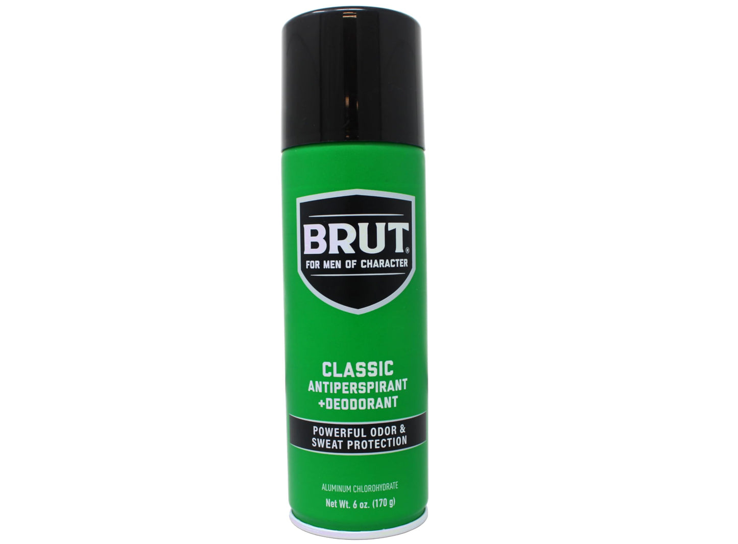 Brut Deodorant 6oz Aerosol Classic Scent(Anti-Perspirant) (6 Pack)